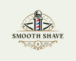 Shaving - Groomer Barber Razor logo design