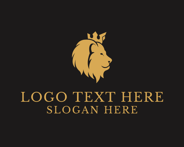 Feline - Royal Wildlife Lion logo design