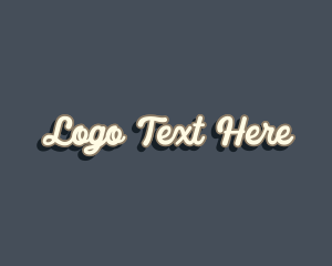 Text - Retro Cursive Boutique logo design