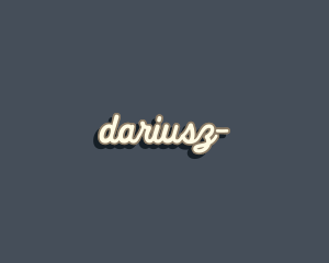 Retro Cursive Boutique Logo