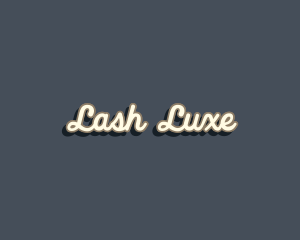 Retro Cursive Boutique logo design