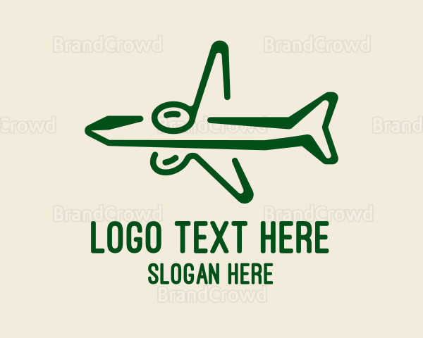 Simple Airplane Flight Logo
