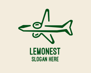 Musical - Simple Airplane Flight logo design