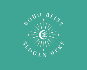 Boho - Cosmic Eye Boho logo design