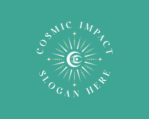 Cosmic Eye Boho logo design