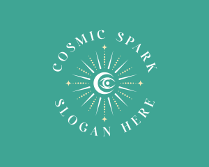 Cosmic Eye Boho logo design