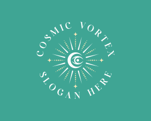 Cosmic Eye Boho logo design