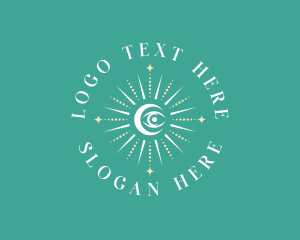 Bohemian - Cosmic Eye Boho logo design