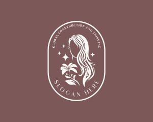 Organic - Woman Hair Stylist logo design