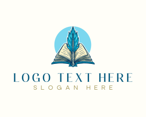 Lawyer - Book Pen Writing logo design