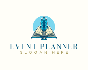 Book Pen Writing Logo