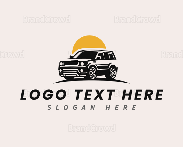 SUV Transport Car Logo