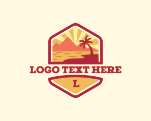 Seaside - Summer Beach Coast logo design