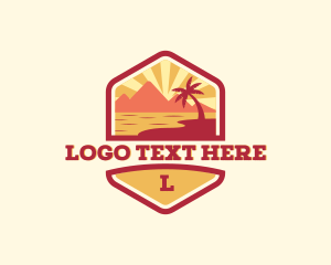 Summer Beach Coast Logo