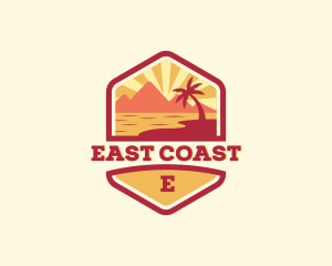 Summer Beach Coast logo design