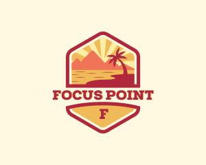 Summer Beach Coast logo design