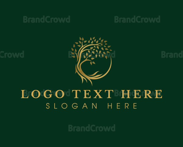 Tree Elegant Eco Logo
