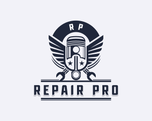 Piston Automotive Repair logo design