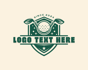 Fencing Mask - Sports Golf Tournament logo design