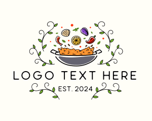 Vines - Spanish Paella Restaurant logo design