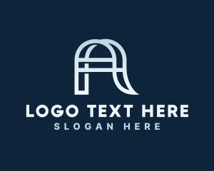 Geometric - Modern Startup Agency Letter A logo design