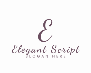 Cursive Script Business logo design