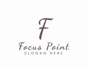 Cursive Script Business logo design