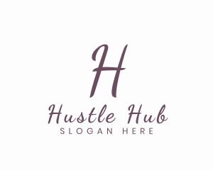 Cursive Script Business logo design