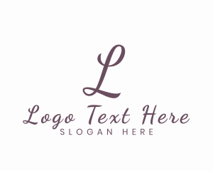 Cursive Script Business Logo