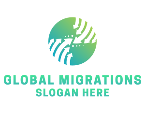 Immigration - Arrow Global Business logo design