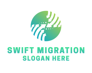 Migration - Arrow Global Business logo design