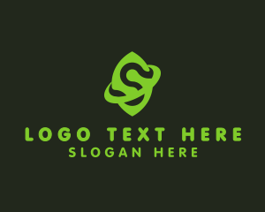 Typography - Leaf S Ring logo design