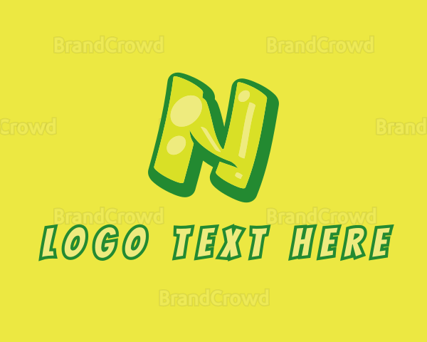 Graphic Gloss Letter N Logo