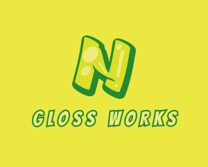 Gloss - Graphic Gloss Letter N logo design