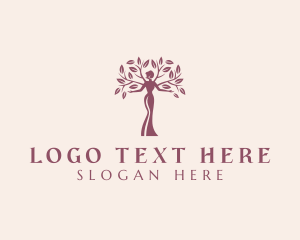 Wellness Yoga Woman Logo