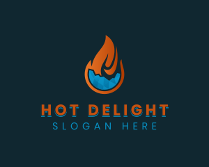 HVAC Fire Ice logo design