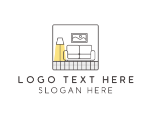 Sofa - House Furniture Design logo design