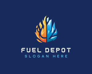 Petrol - Fire Ice Element logo design