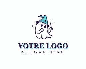 Magical Wizard Ghost Logo