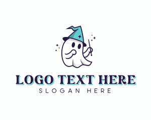 Magical Wizard Ghost Logo