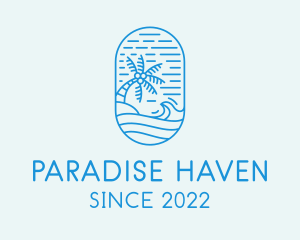 Resort - Wave Beach Resort Shore logo design