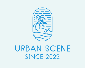 Scene - Wave Beach Resort Shore logo design