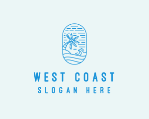 Wave Beach Resort Coast  logo design