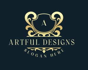 Luxurious Crest Shield logo design