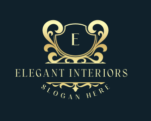 Luxurious Crest Shield logo design