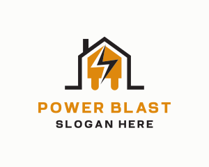 Power House Plug logo design