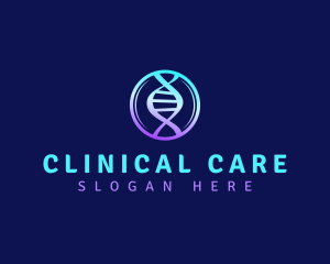 DNA Strand Science logo design