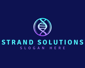 DNA Strand Science logo design