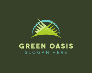 Vegetation - Garden Grass Landscaping logo design