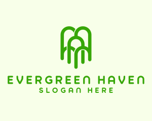 Green Arch Tree logo design